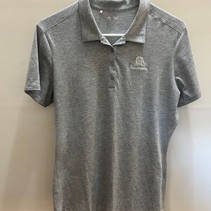 Adidas Women’s Gray Polo Shirt (logo)